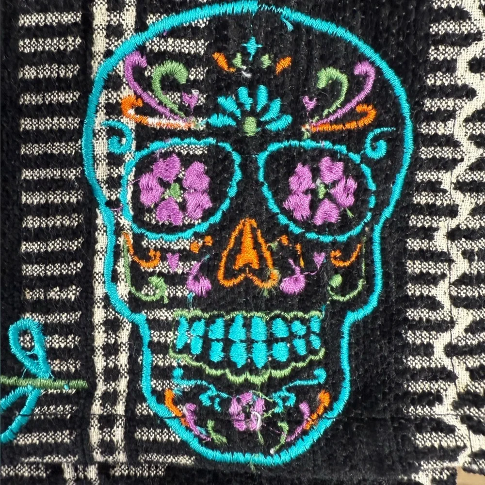 NEW Christian Lacroix Dia De Los Muertos Placemats 4pc Set 13x19 Skulls Day Dead